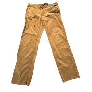 Rodd & Gunn Mens Chino Pants 38R Brown Stretch Casual Flat Front Made In Italy